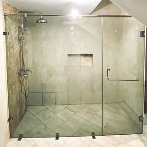 Partisi Kaca Tempered Kamar Mandi Standar