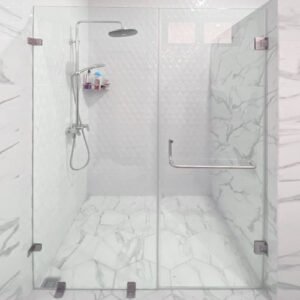Partisi Kaca Tempered Kamar Mandi Standar