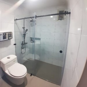 Partisi Kaca Kamar Mandi, Pintu Geser Kamar Mandi