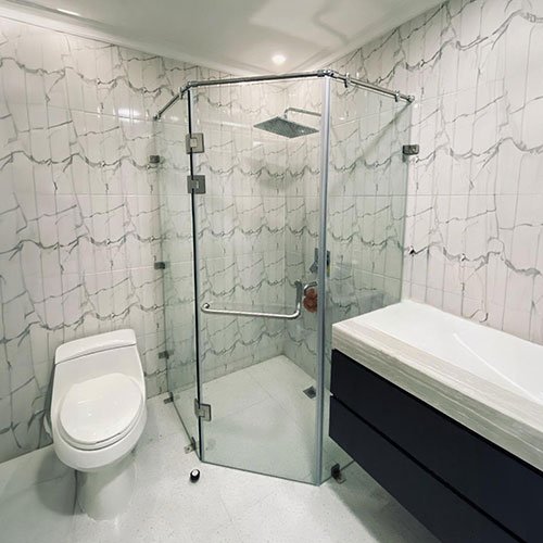 Kaca Shower Tempered