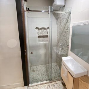 Pintu Geser Kamar Mandi, partisi kaca kamar mandi