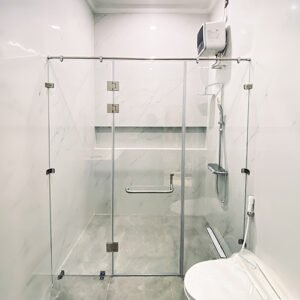 Kaca Pembatas Shower, partisi kaca kamar mandi