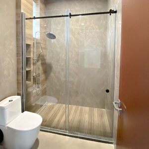 Pintu Geser Kamar Mandi, partisi kaca kamar mandi