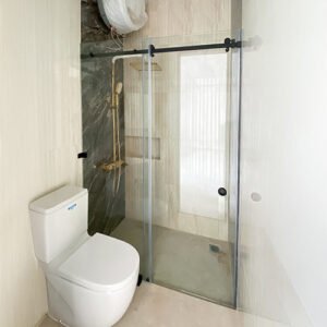 Pintu Sliding Kamar Mandi, partisi kaca kamar mandi