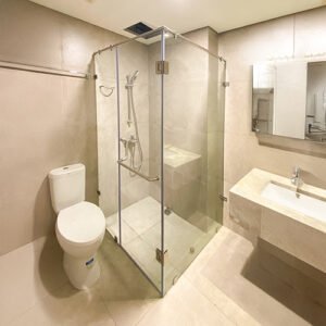 Shower Box Kaca, partisi kaca kamar mandi