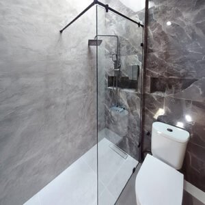 FIXED PARTITION, partisi kaca kamar mandi