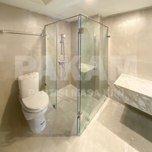 pintu kaca kamar mandi minimalis