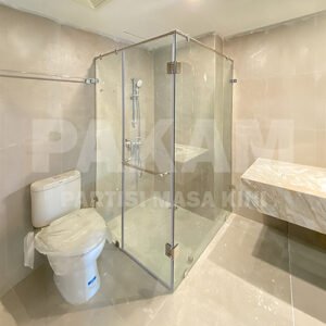 pintu kaca kamar mandi minimalis