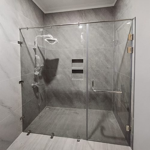 Sekat Kaca Shower, partisi kaca kamar mandi