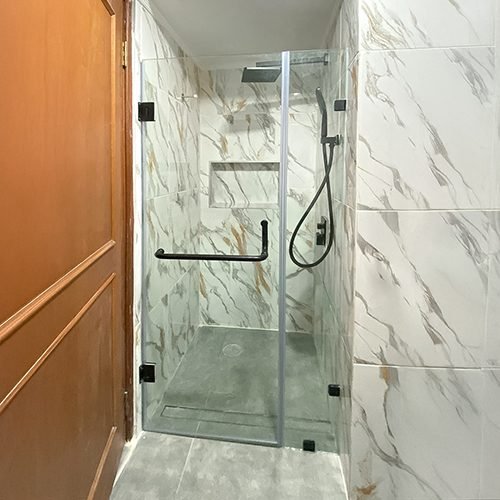 Kaca Shower Tempered, partisi kaca kamar mandi