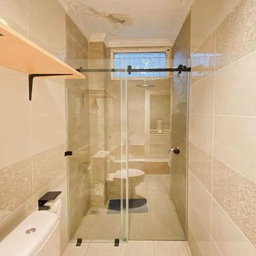 Pintu Geser Kamar Mandi, partisi kaca kamar mandi