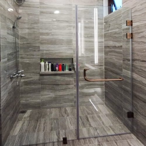 Kaca Shower Tempered, partisi kaca kamar mandi