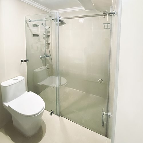 Pintu Geser Kamar Mandi, partisi kaca kamar mandi