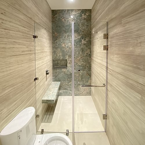 Kaca Pembatas Shower, partisi kaca kamar mandi